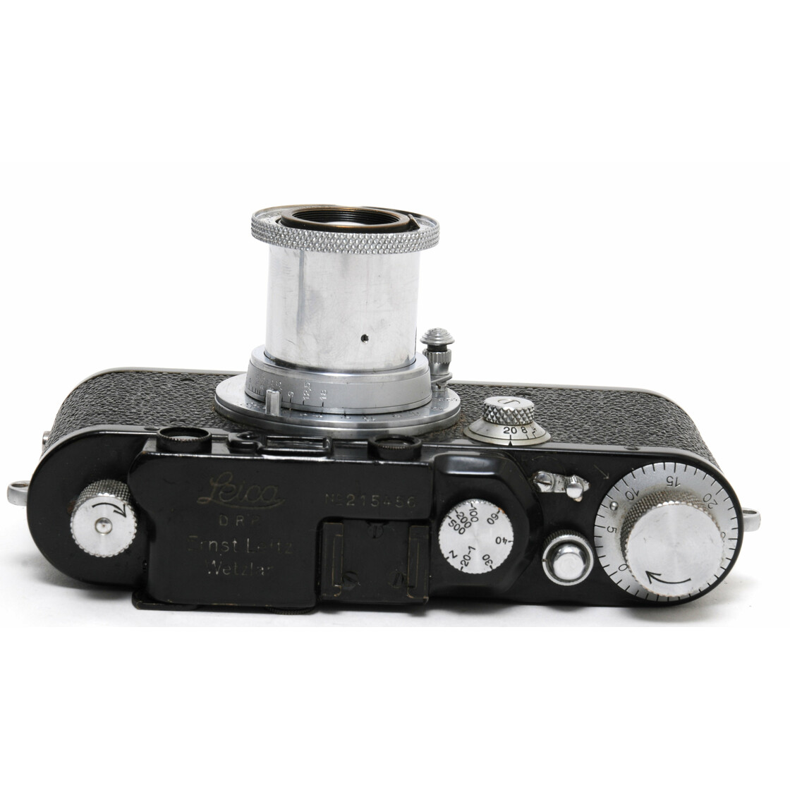 Leica III camera black w. rare chrome Hektor 2,5/5cm full working