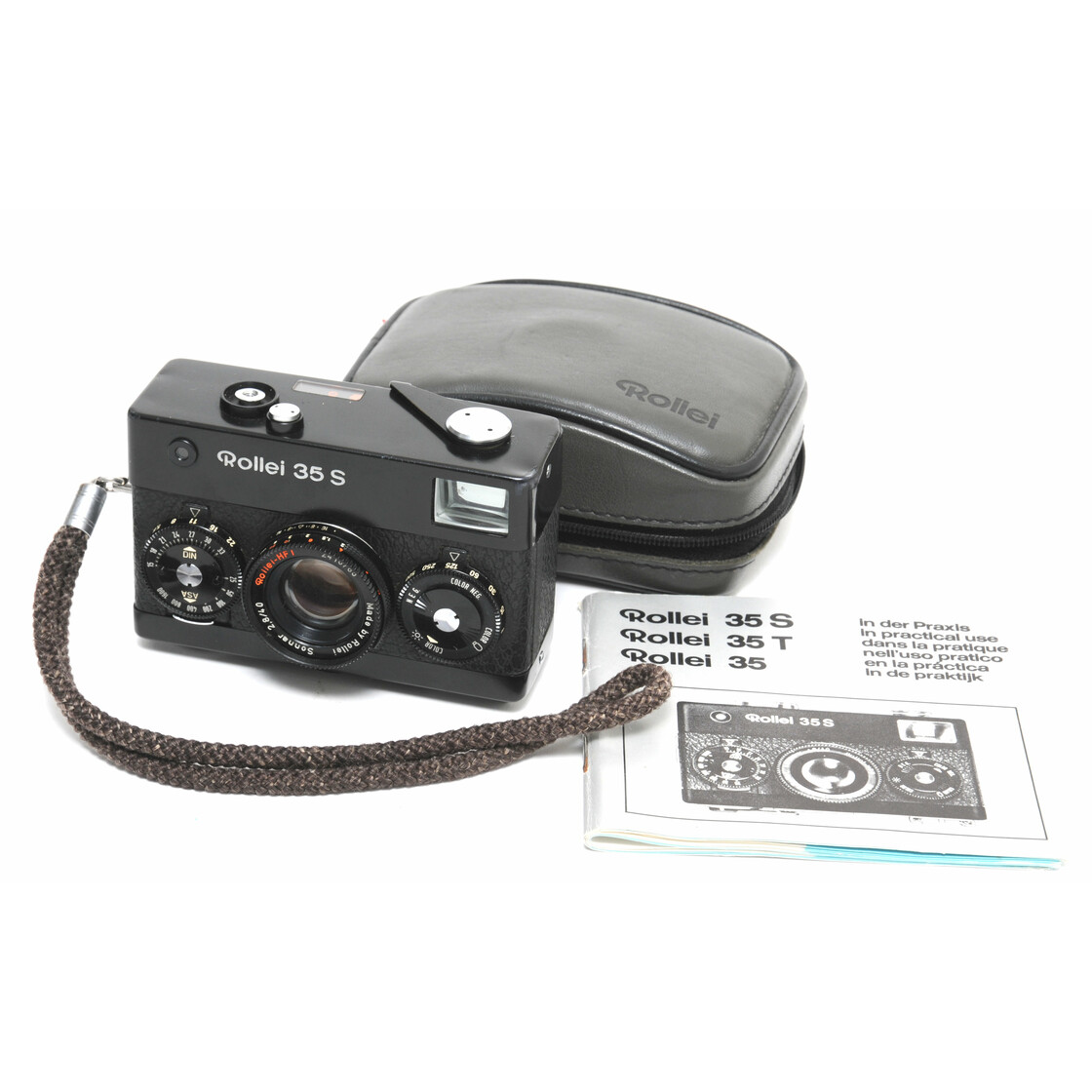 Rollei 35 S black camera w. HFT Sonnar 2,8/40mm clean glass